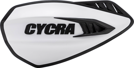 Cycra 1CYC-0056-237 Cyclone Handguards - White/Black | Off-Road