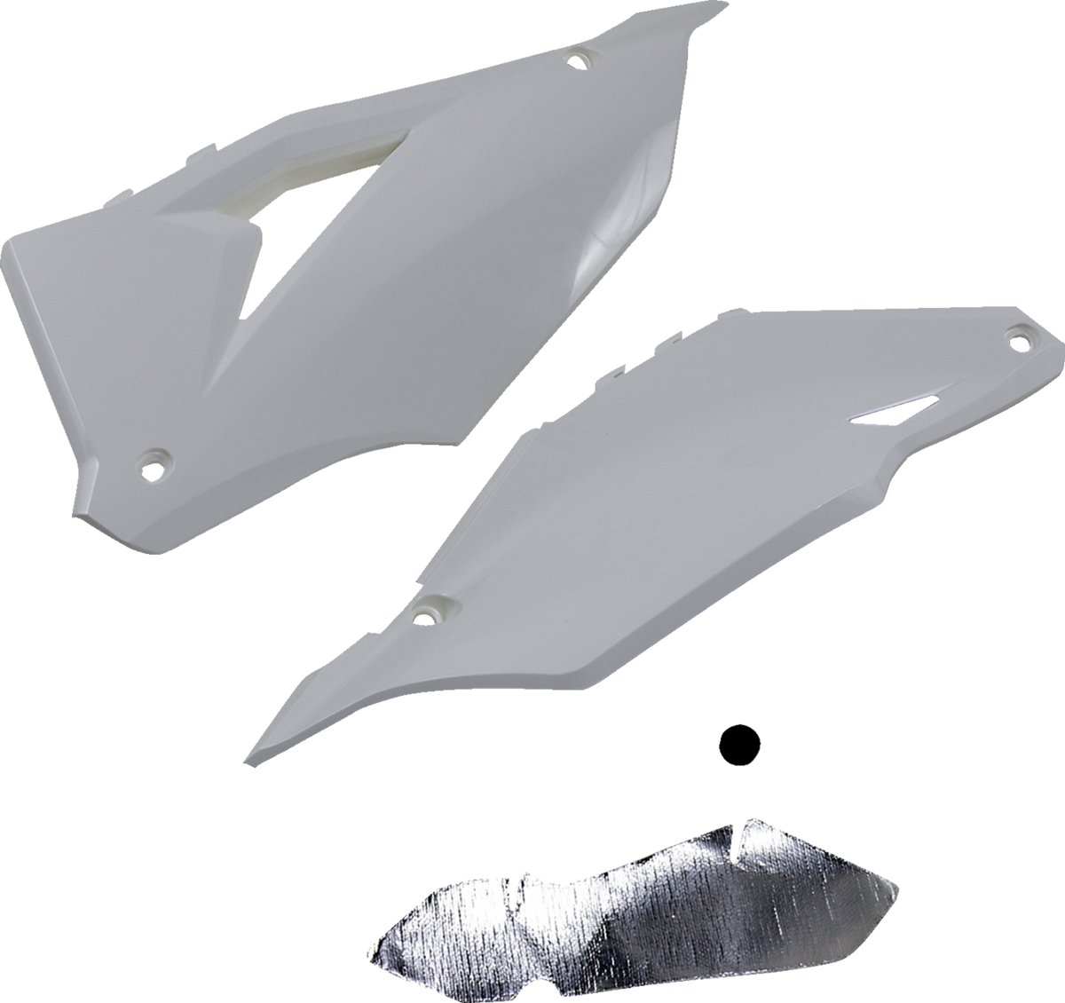 Cycra 1CYC-2770-42 Side Panels - White - Kawasaki - KX '19-'23 | Off-Road