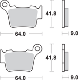 SBS Sintered Rear Brake Pads - 791SI (KTM / Husqvarna / Husaberg / Gas Gas / TM 2003–2024)