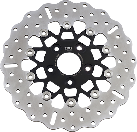 EBC Custom Stainless Steel Rear Brake Rotor - RSD017CBLK (Harley-Davidson 1992–1999)