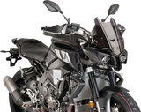 Puig Hi-Tech Parts 8917F Race Windscreen - 14-1/4" - Dark Smoke - MT10 | Street