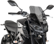 Puig Hi-Tech Parts 9377F New Generation Windscreen - 16-1/2" - Dark Smoke - MT09 | Street