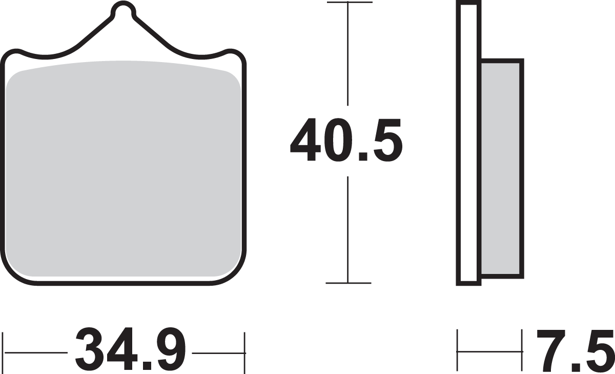 SBS HS Series Sintered Front Brake Pads - 762HS (Ducati / Benelli / KTM / Aprilia / Triumph / Bimota 2001–2023)