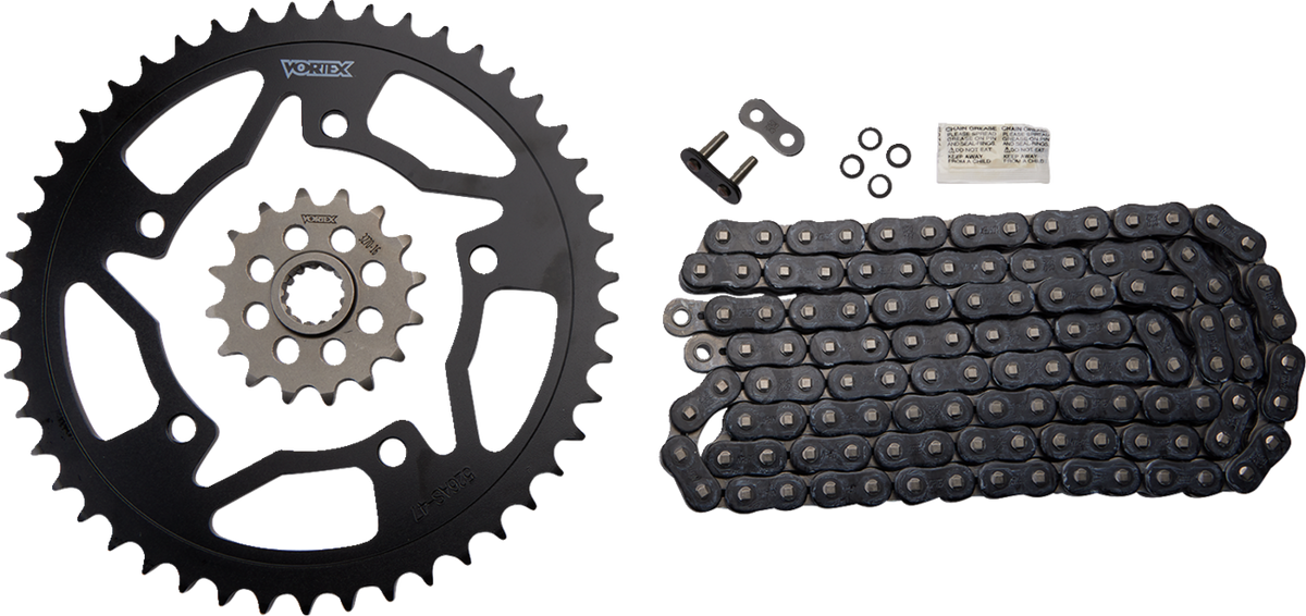VORTEX CK6310 Chain and Sprocket Kit - HFRS - Black - Suzuki GSX-R750 | Street