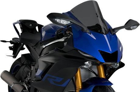 Puig Hi-Tech Parts 3633F Race Windscreen - 14-1/2" - Dark Smoke - YZF-R6/YZF-R7 | Street