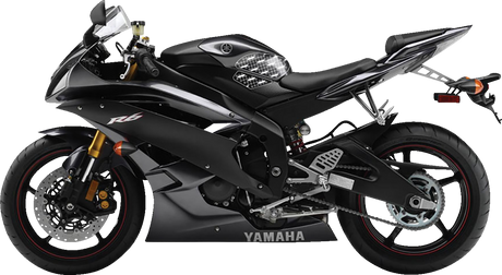 STOMPGRIP 55-10-0005H Tank Grips - Volcano - Clear/Black - Yamaha - YZF '06-'09 | Street