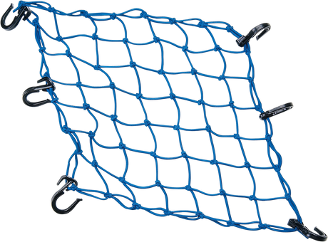 Powertye Mfg. 50153 Cargo Net - Adjustable - 15" x 15" - Blue | Adventure/ATV/UTV