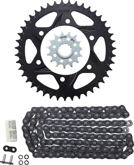 VORTEX CK6454 Chain and Sprocket Kit - GFRA - Black - Yamaha FZ/MT-10 | Street