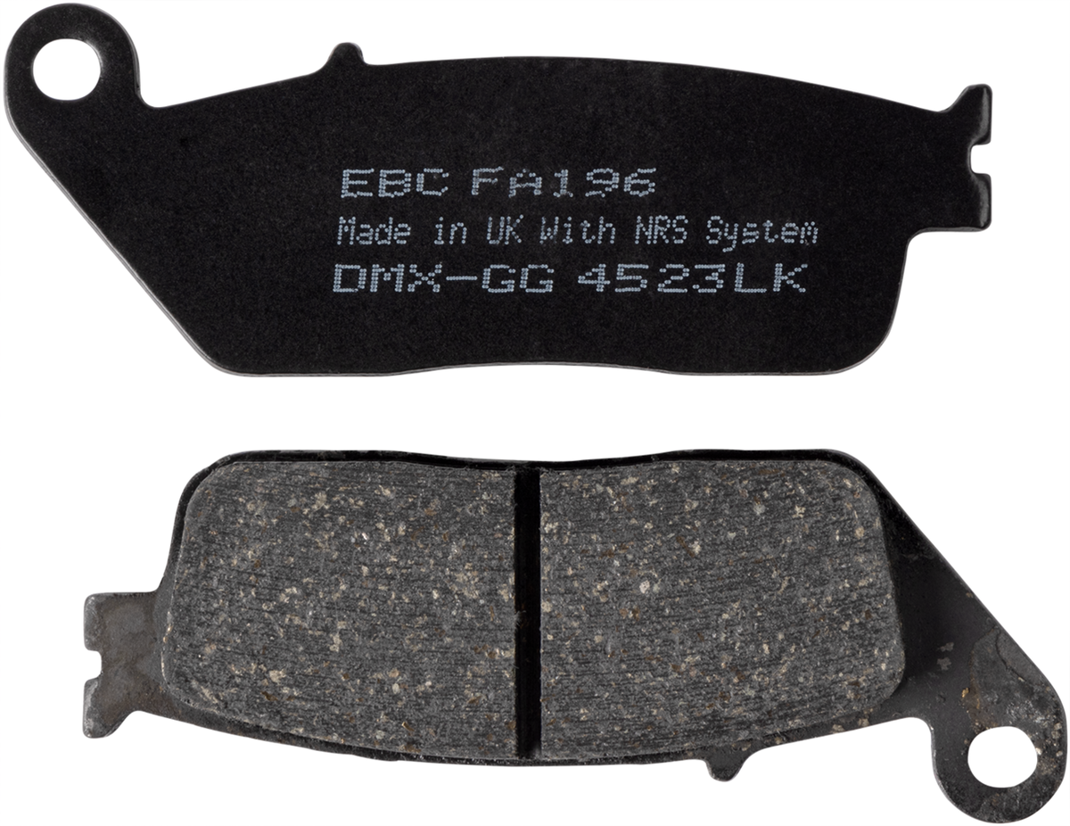 EBC FA Series Organic Base Brake Pads - FA196 (Honda / Victory / Indian / Triumph / Suzuki / Kymco 1990–2024)