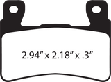 EBC FA-HH Series Sintered Front Brake Pads - FA296HH (Harley-Davidson / Honda / Kawasaki / Hyosung 1999–2024)