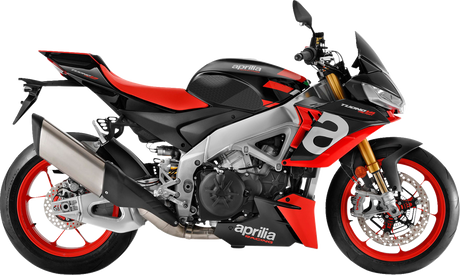 STOMPGRIP 55-14-0180B Tank Grips - Icon - Black - Aprilia - RSV4/Tuono '21-'25 | Street