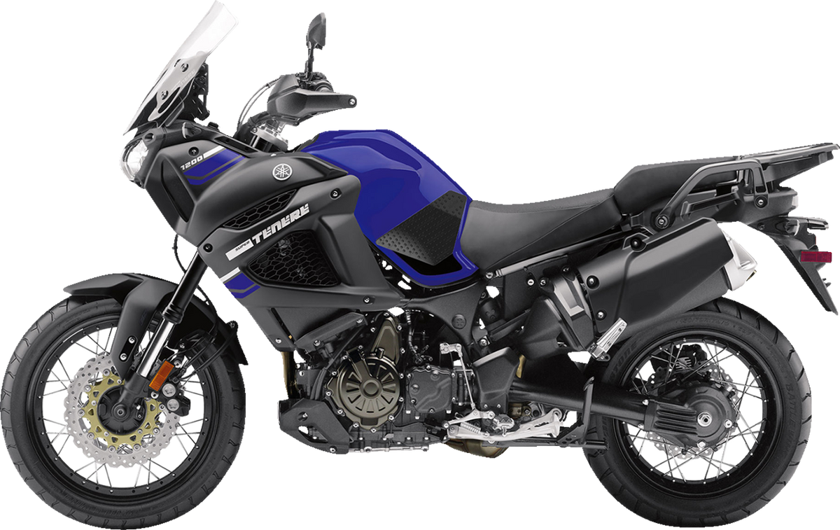 STOMPGRIP 55-10-0060-5B Tank Grips - Volcano - Black - Yamaha - Super Tenere '14-'24 | Street