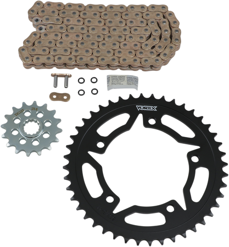VORTEX CKG6307 Chain and Sprocket Kit - HFRS - Gold - Suzuki GSX-R750/1000 | Street