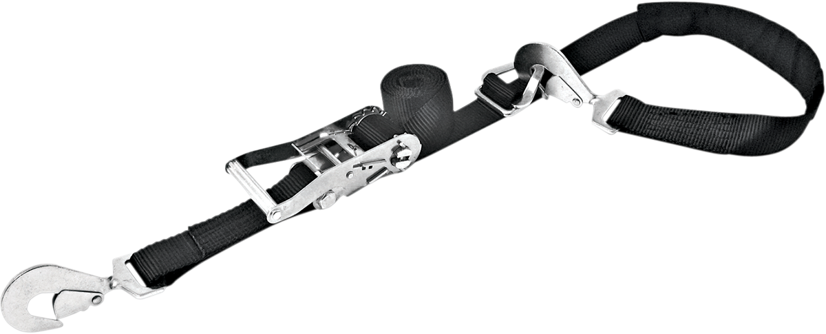 Powertye Mfg. 35282 Tie-Down Axle Strap - 2" - Black | ATV/UTV/Off-Road