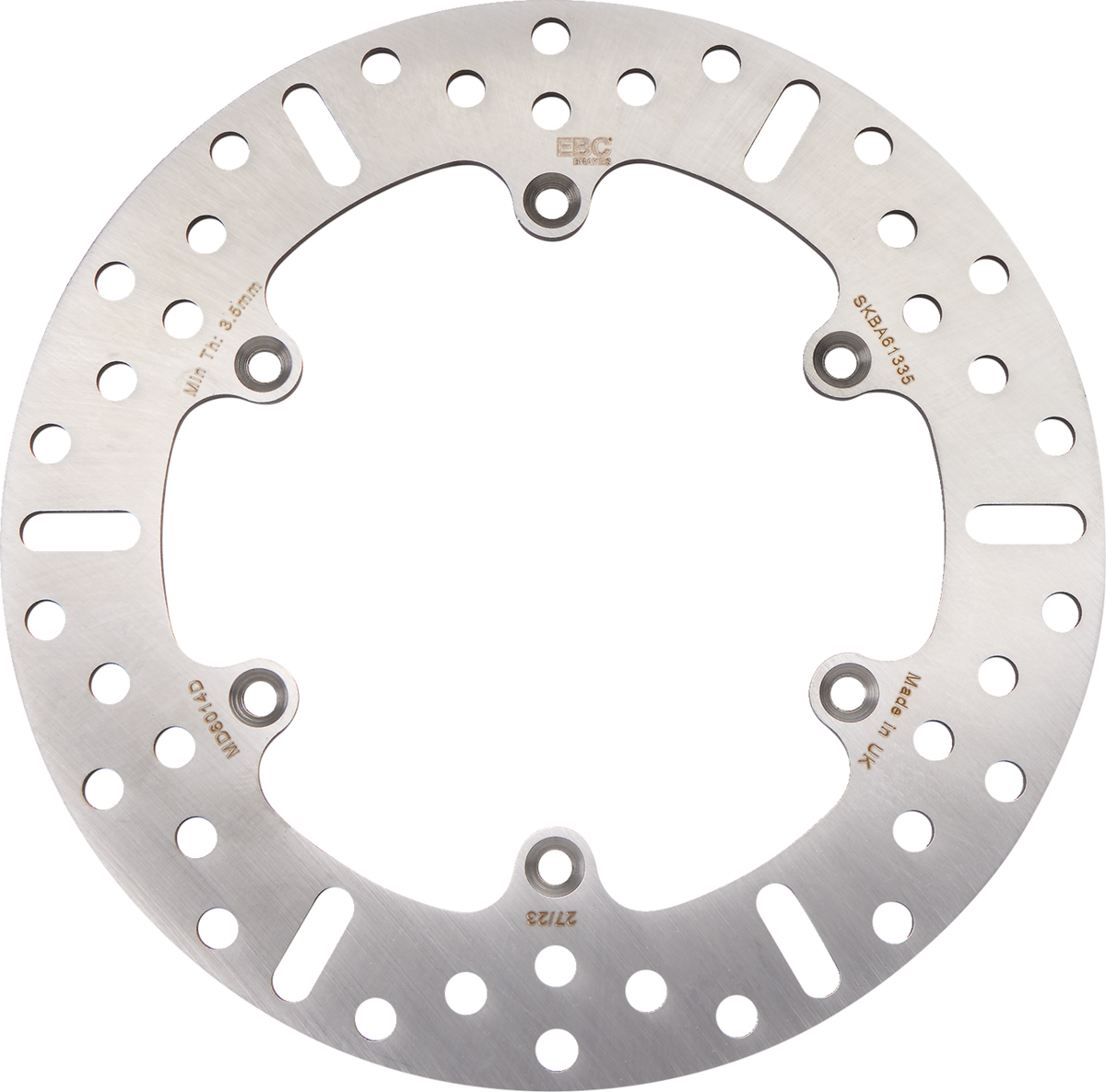 EBC Brake Rotor, Rear - MD6014D (Suzuki DR-Z400S / Kawasaki KLX400R 1987–2024)