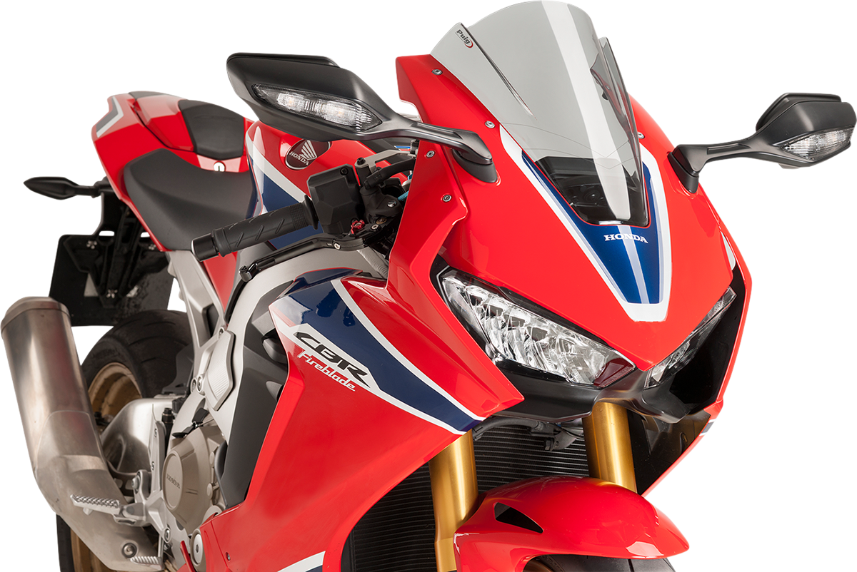 Puig Hi-Tech Parts 9407H Race Windscreen - 13" - Smoke - Honda | Street