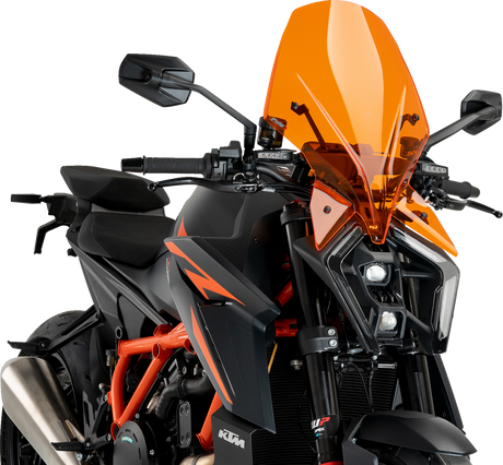 Puig Hi-Tech Parts 21907T New Generation Windscreen - Orange - 1390 Super Duke | Street
