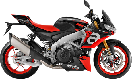 STOMPGRIP 55-10-0180B Tank Grips - Volcano - Black - Aprilia - RSV4/Tuono '21-'25 | Street