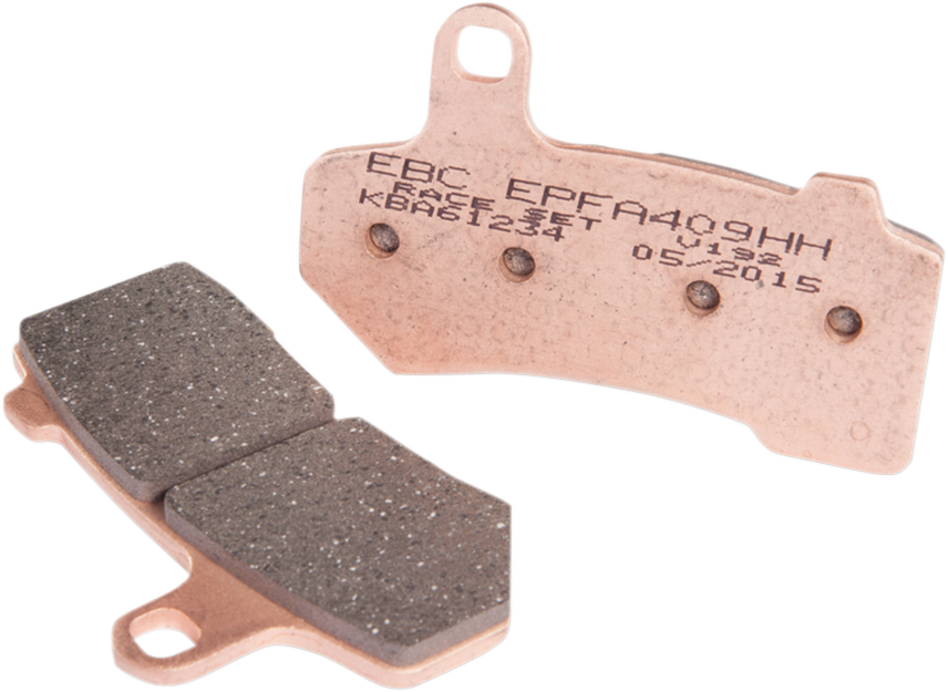 EBC EPFA-HH Series Sintered Brake Pads - EPFA409HH (Harley-Davidson FLHX Street Glide / FLHR Road King / Electra Glide Police FLHTPI 2006–2024)