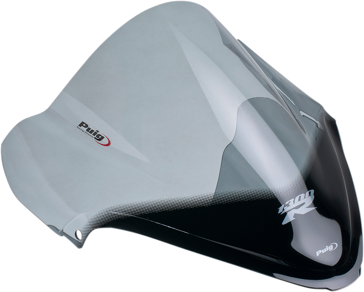 Puig Hi-Tech Parts 4826H Race Windscreen - 15-3/8" - Smoke - Hayabusa | Street