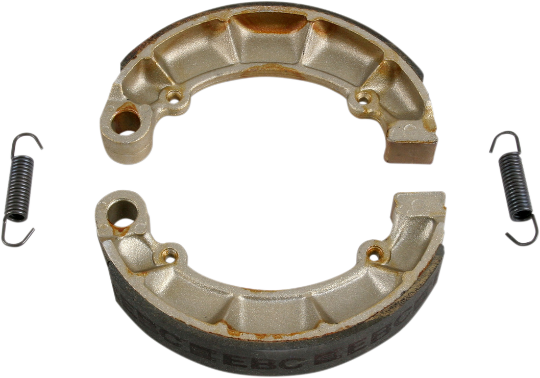EBC "G" Grooved Organic Base Rear Brake Shoes - 318G (Honda XL600R / XL500S / NX650 1979–1990)