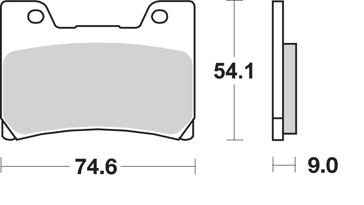 SBS HF Series Organic Base Front Brake Pads - 645HF (Yamaha FZR 600 / VMX 1200 V-Max / YZF600R 1989–2007)