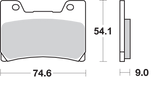 SBS HF Series Organic Base Front Brake Pads - 645HF (Yamaha FZR 600 / VMX 1200 V-Max / YZF600R 1989–2007)