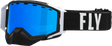 Zone Pro Snow Goggle Blk/White W/ Blue Mir/Plrzd Smoke Lens - Cycle City Outdoors