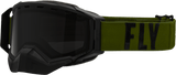 Zone Pro Snw Goggle Olive/Blk W/ Polarized Smoke Lens - Cycle City Outdoors