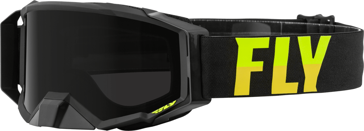 Zone Pro W/C Goggle Blk/Hi Vis W/Dark Smoke Hydro Lens - Cycle City Outdoors