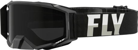 Zone Pro W/C Goggle Blk/White W/Dark Smoke Hydro Lens - Cycle City Outdoors