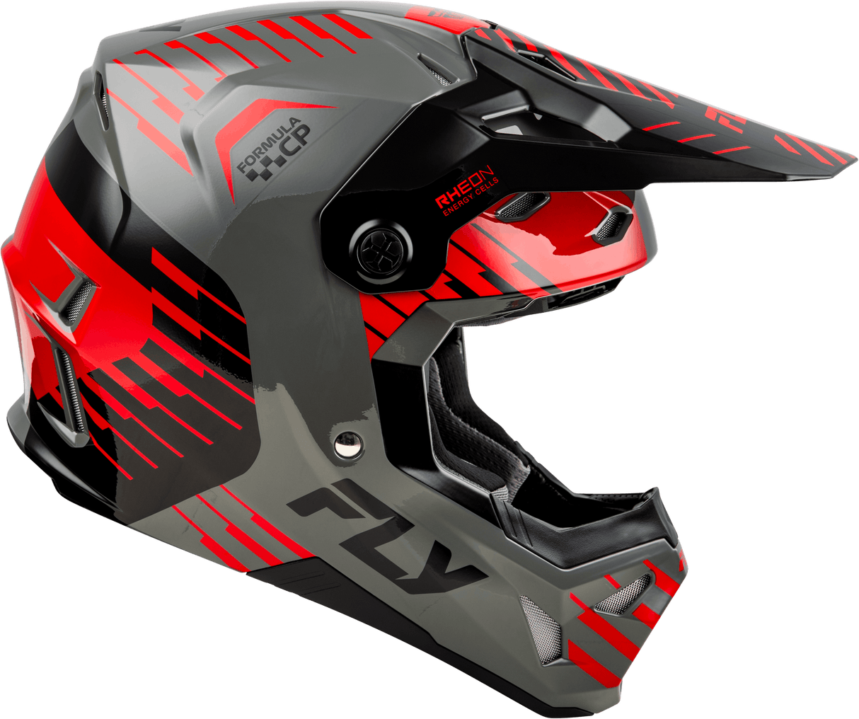 Youth Formula Cp Slice Helmet Grey/Red/Black Yl - Cycle City Outdoors