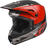 Youth Kinetic Straight Edge Helmet Red/Black/Grey Ys - Cycle City Outdoors