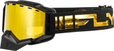 Zone Snow Goggle Black/Gold W/ Gold Mirror/Yellow Lens - Cycle City Outdoors