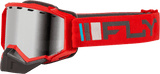 Zone Snow Goggle Red/Charcoal W/ Silver Mirror/Smoke Lens - Cycle City Outdoors
