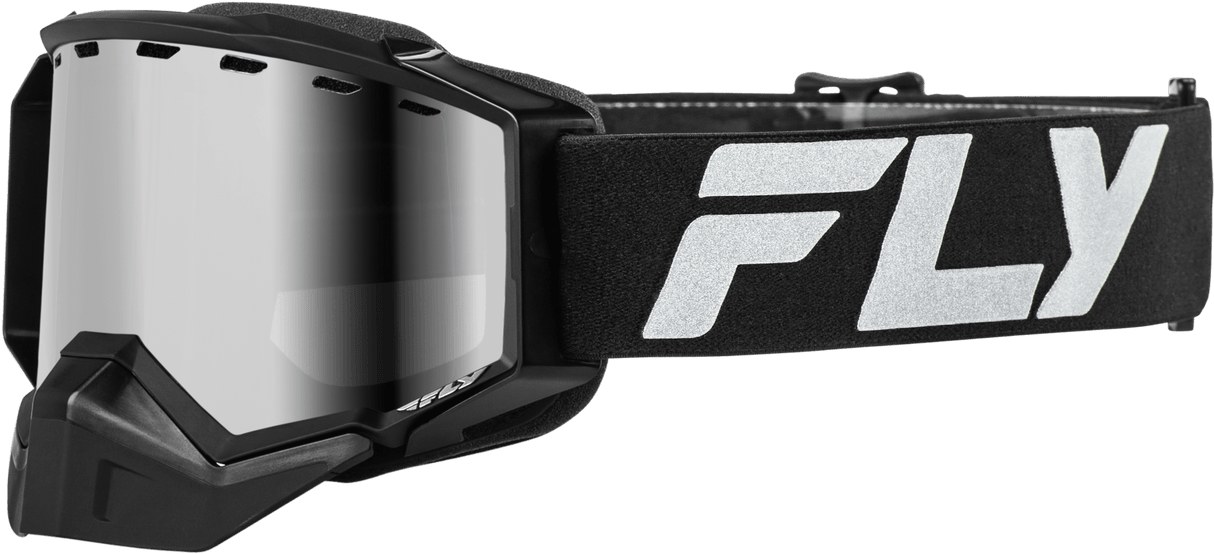 Zone Elite Snw Goggle Blk/Slvr W/ Sil Mirr/Polarized Smk Lens - Cycle City Outdoors