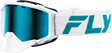 Zone Elite Snw Goggle Wht/Teal W/ Sky Blue/Polarized Smk Lens - Cycle City Outdoors