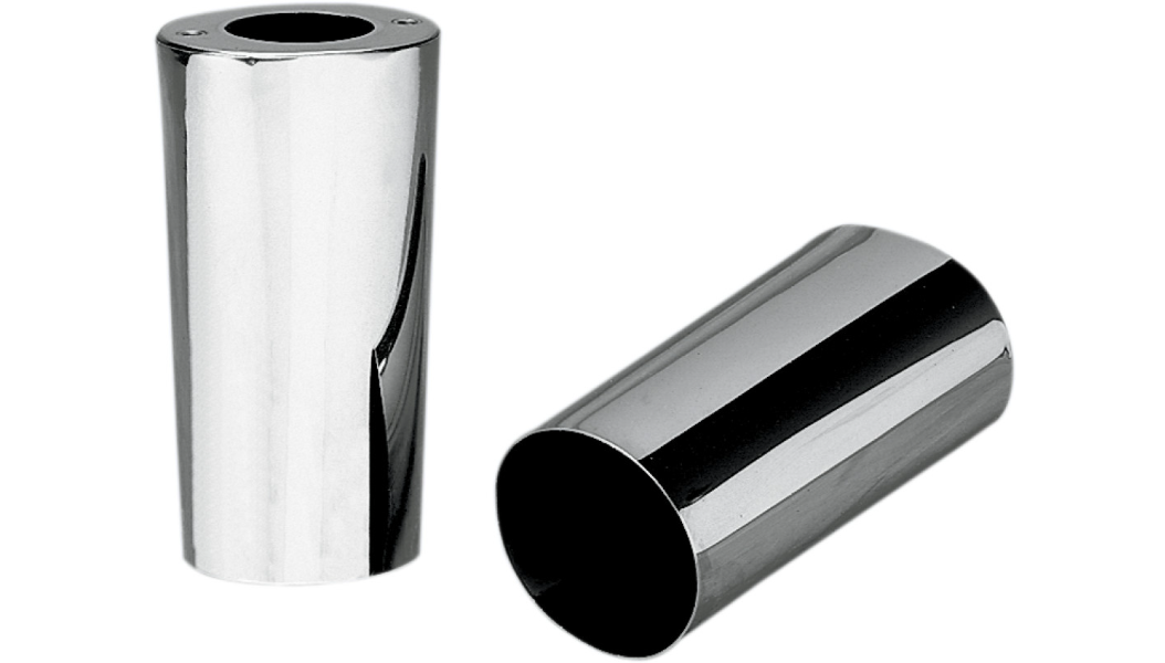 DRAG SPECIALTIES Fork Slider Covers - Chrome - Smooth - Stock Length - Replacement OEM Number 45964-86 74537