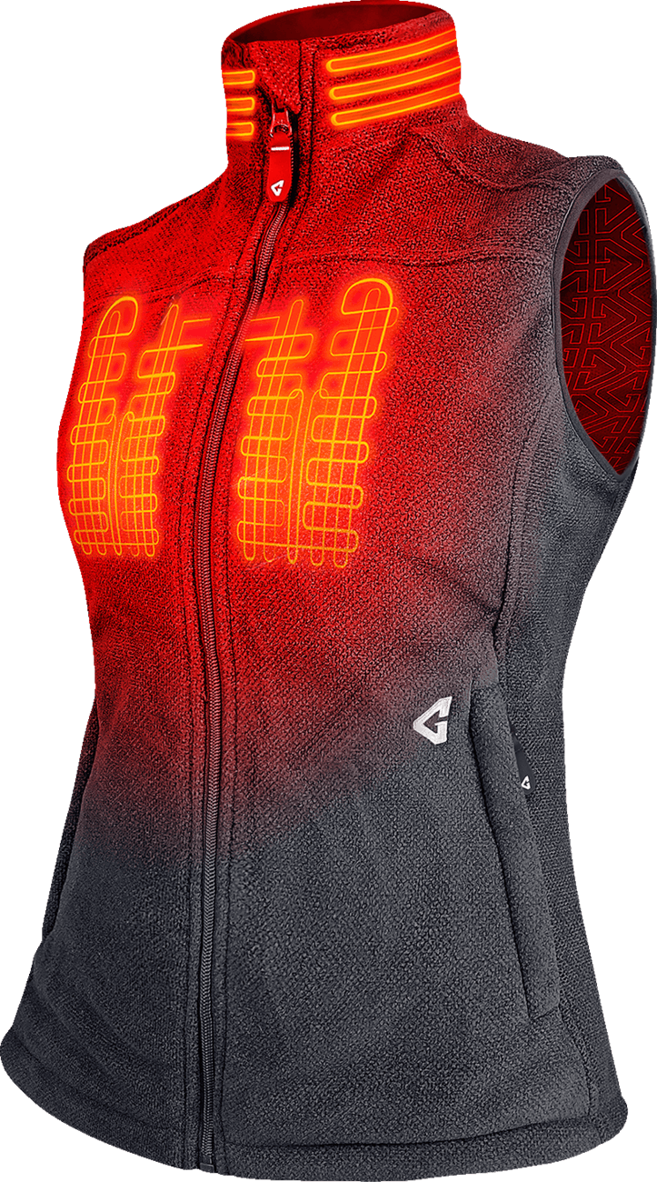 GERBING HEATED CLOTHING Women's 7V Thermite Heated Fleece Vest 2.0 - Gray - XL GERTFVST7VWGXL