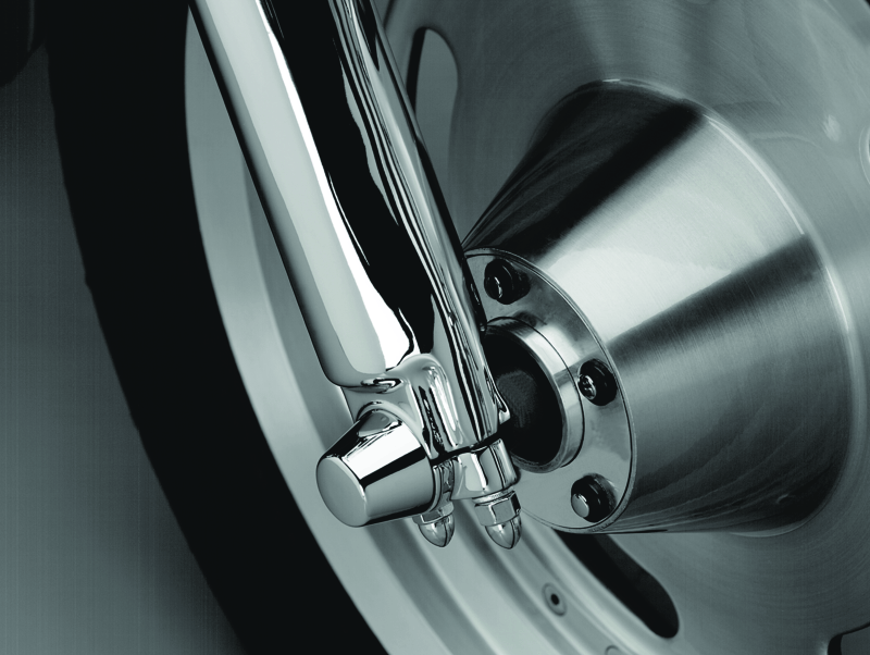Kuryakyn Front Axle Nut Caps Chrome - Cycle City Outdoors