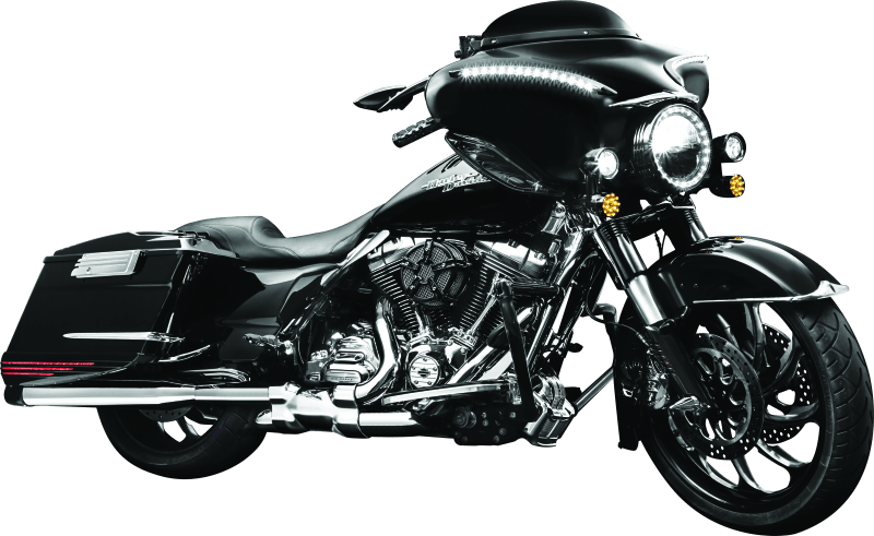 Kuryakyn Smooth Windshield Trim 96-13 Touring Gloss Black - Cycle City Outdoors
