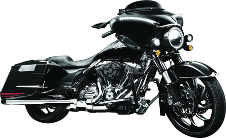 Kuryakyn Smooth Windshield Trim 96-13 Touring Gloss Black - Cycle City Outdoors