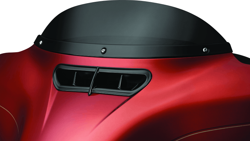 Kuryakyn Smooth Windshield Trim 14-Up Touring Gloss Black - Cycle City Outdoors