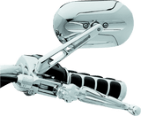 Kuryakyn Magnum Mirrors Large Flat Glass Chrome - Cycle City Outdoors