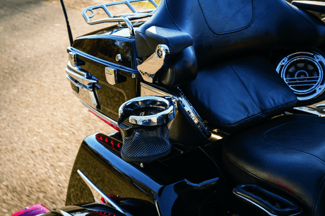 Kuryakyn Passenger Drink Holder With Basket 14-Up Touring Right Side Chrome - Cycle City Outdoors