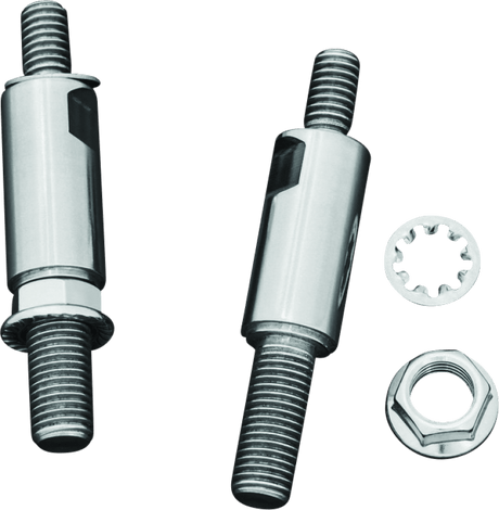 Kuryakyn Raised Mirror Adaptors Metric Models (Excluding Yamaha) Chrome - Cycle City Outdoors