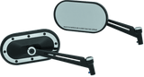 Kuryakyn Heavy Industry Mirrors Satin Black & Chrome - Cycle City Outdoors