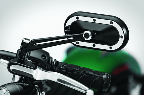 Kuryakyn Heavy Industry Mirrors Satin Black & Chrome - Cycle City Outdoors