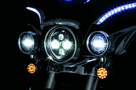Kuryakyn Orbit 4-1/2in Passing Lamps Black - Cycle City Outdoors