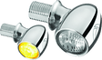 Kuryakyn Kellerman Atto Clear Lens Amber Chrome - Cycle City Outdoors